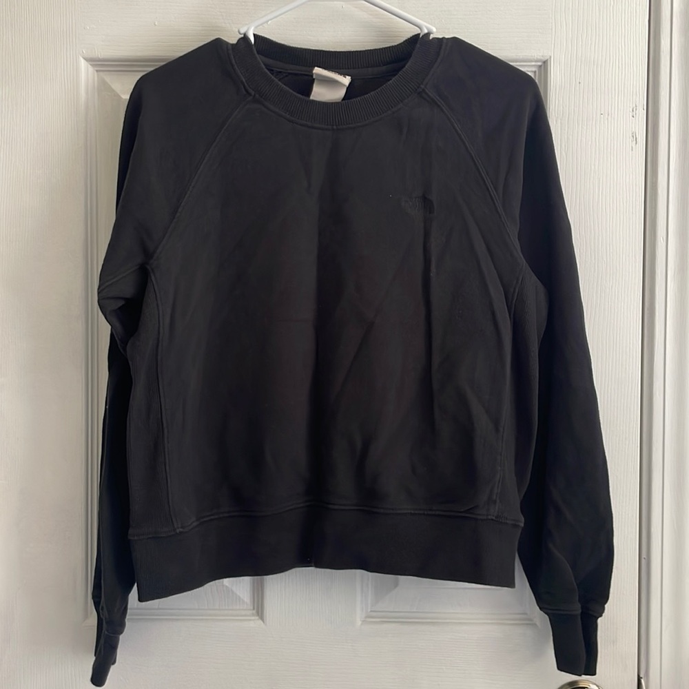 Basic black North Face sweatshirt with side paneling